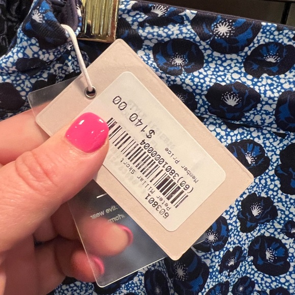 Peter Millar Golf Skort NWT Navy White Blue - Picture 6 of 6